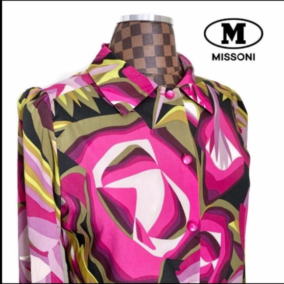 NEW Missoni Italian Floral Blouse - Picture 1 of 15